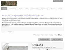 Tablet Screenshot of mcleantownhouse.com